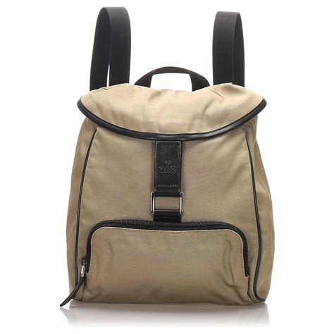 gucci nylon backpack|gucci nylon bag brown.